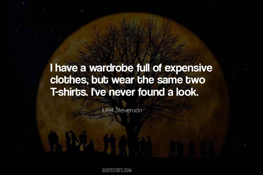 Quotes About Expensive Clothes #1156449