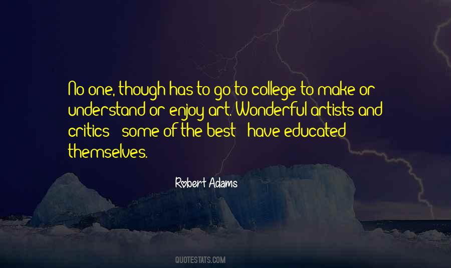 Quotes About Artists And Critics #1073024