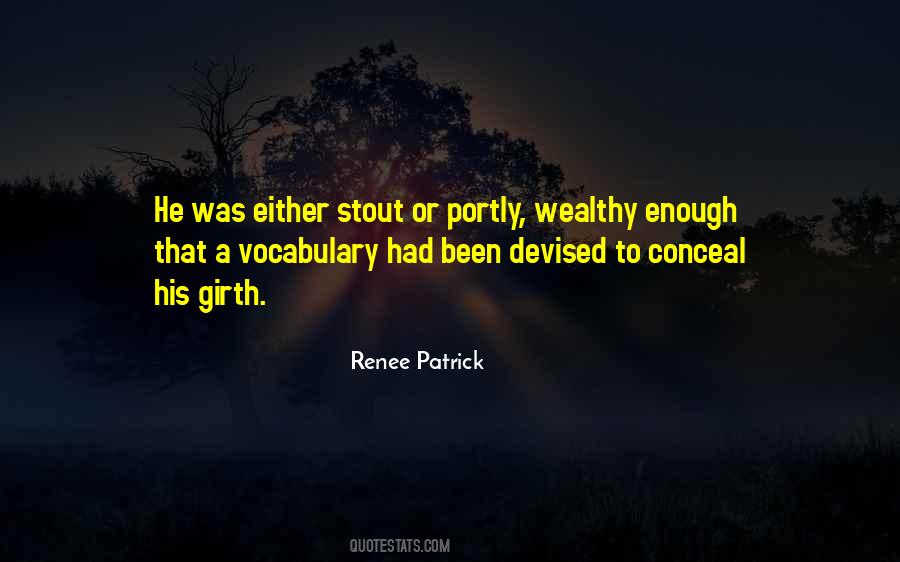Quotes About Stout #702485