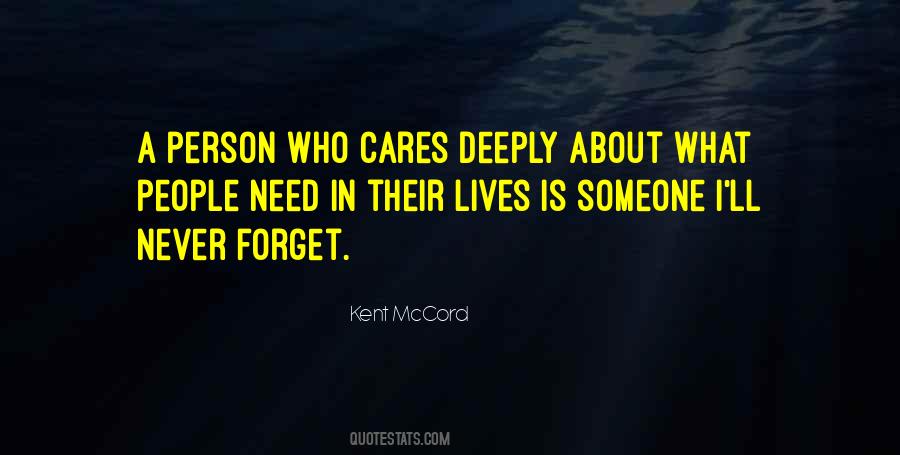 Quotes About Someone Who Cares #760757