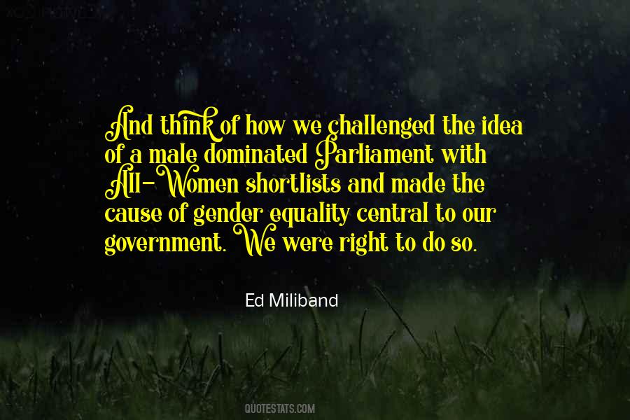 Equality Of Women Quotes #524026