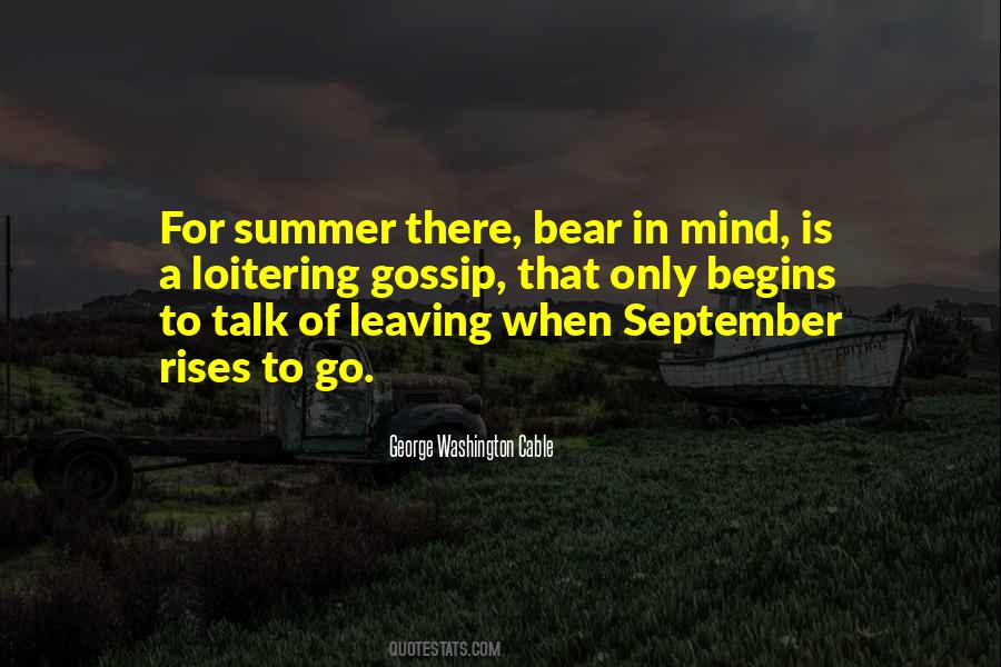 Quotes About September #1247987