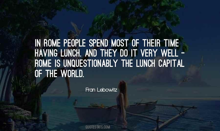 Quotes About Lunch Time #265786