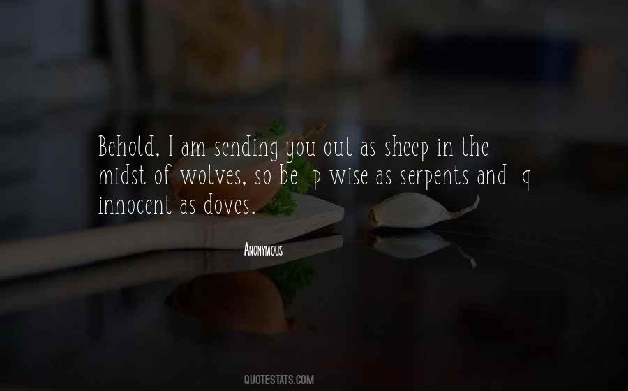 Quotes About Sheep And Wolves #843289