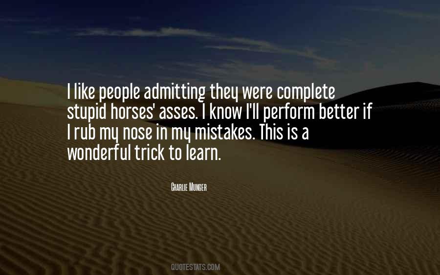 Quotes About Admitting Mistakes #1857400