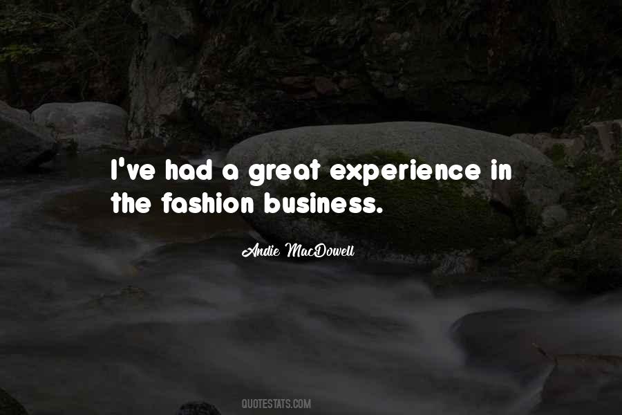 Quotes About A Great Experience #1769917