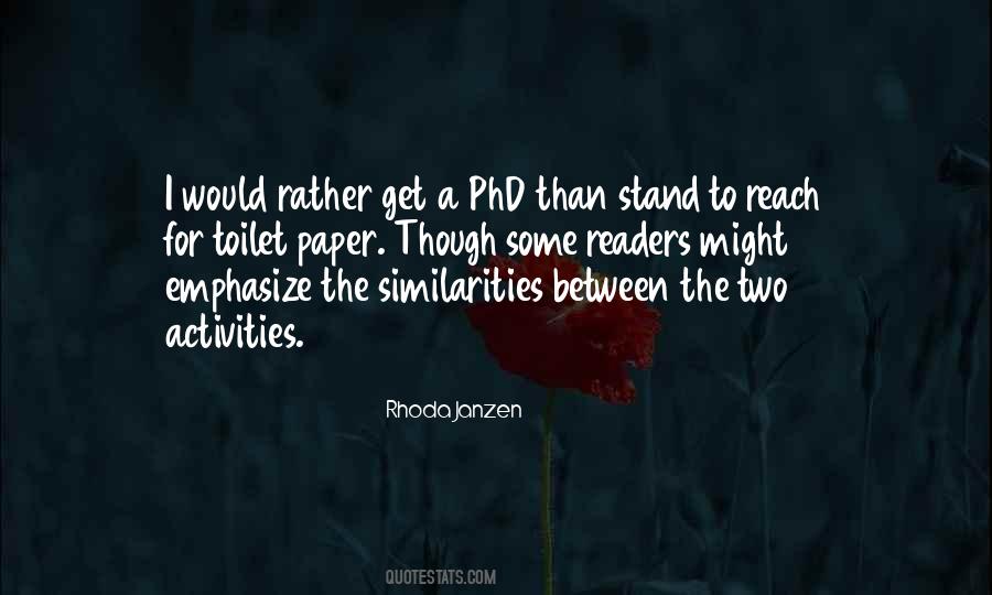 Quotes About A Phd #672293