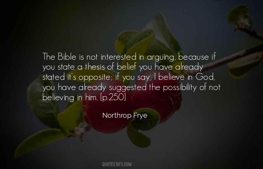 Quotes About Believing In The Bible #321507