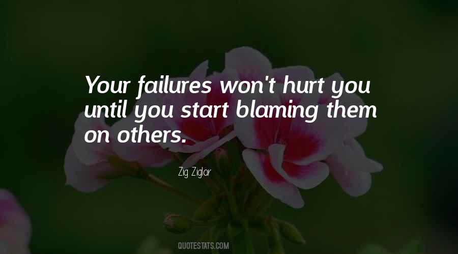 Quotes About Blaming Self #215839