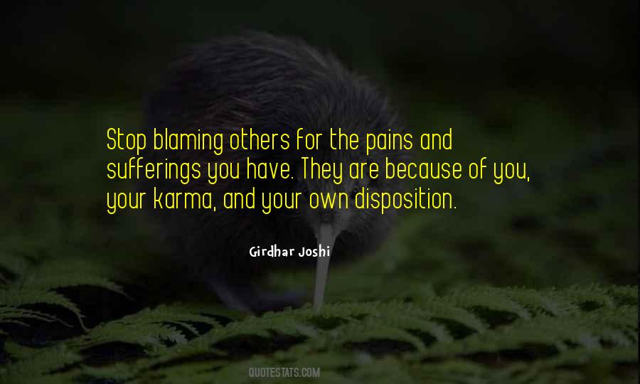 Quotes About Blaming Self #224018