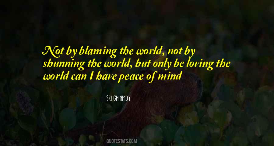 Quotes About Blaming Self #42876