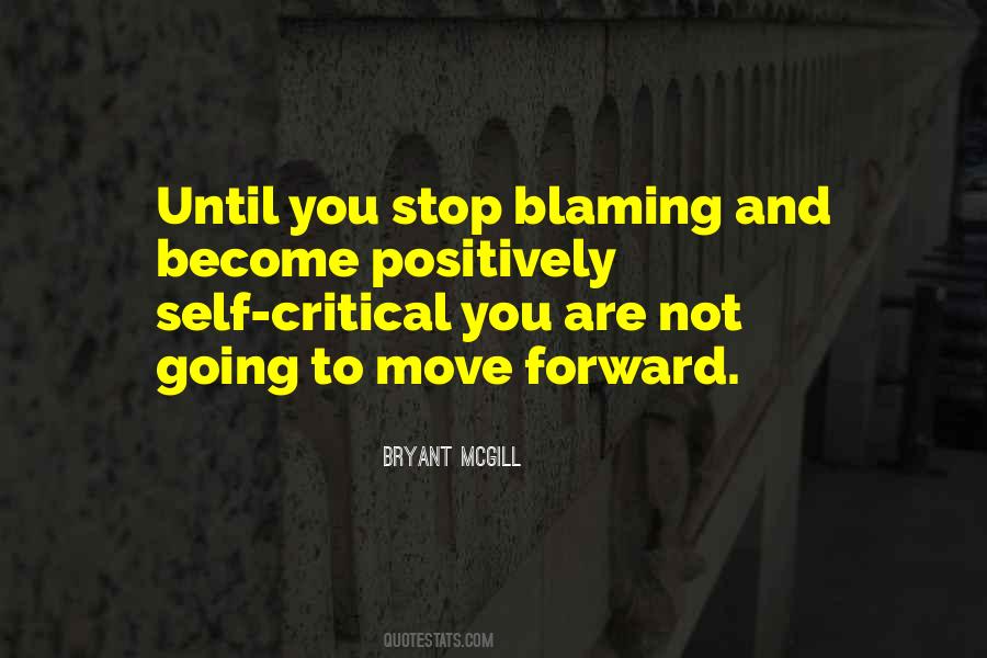 Quotes About Blaming Self #64094