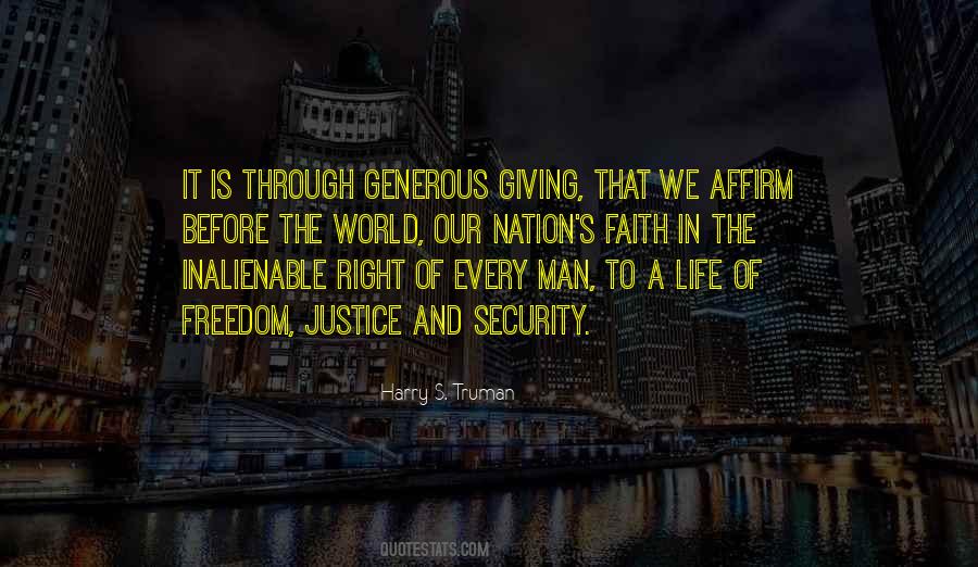 Quotes About Giving Up Freedom For Security #1382624