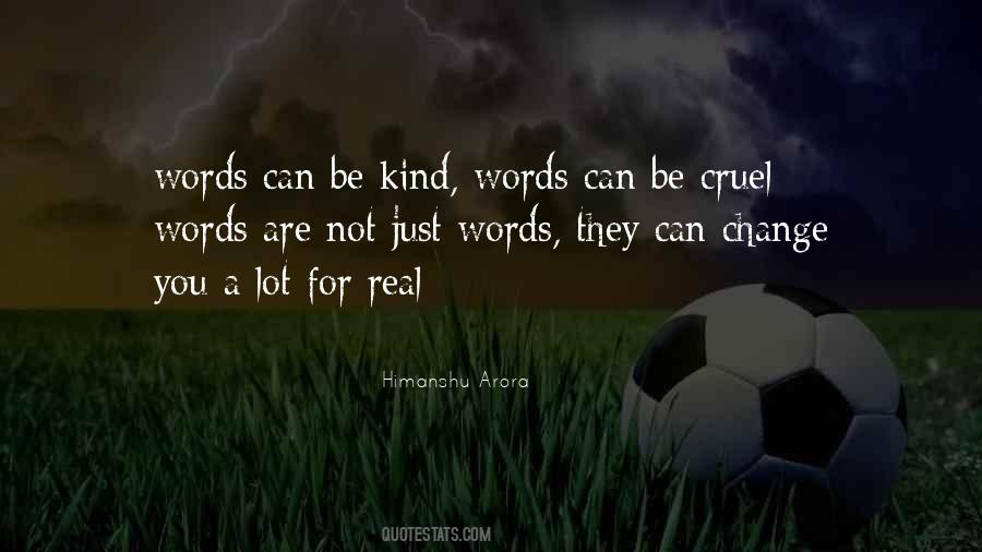 Quotes About Cruel Words #297062