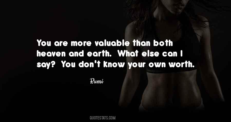 Quotes About What You Are Worth #995423