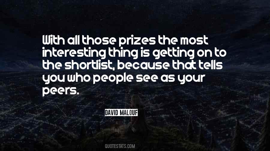 Quotes About Prizes #164882 Quotes About Prizes #164882