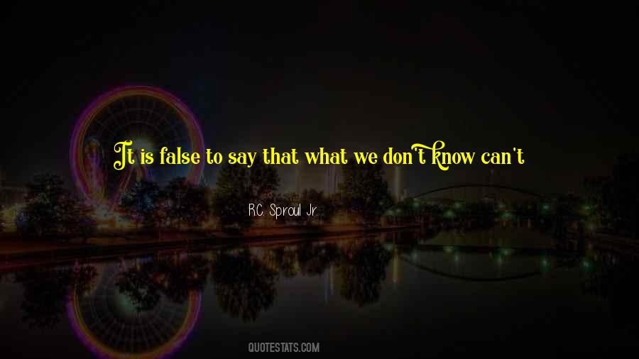 Quotes About What We Don't Know #1001580