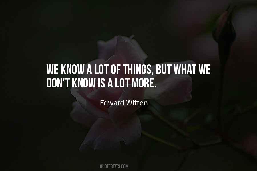 Quotes About What We Don't Know #190721