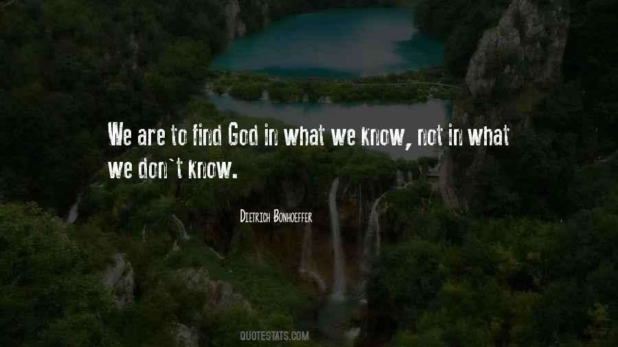 Quotes About What We Don't Know #804983