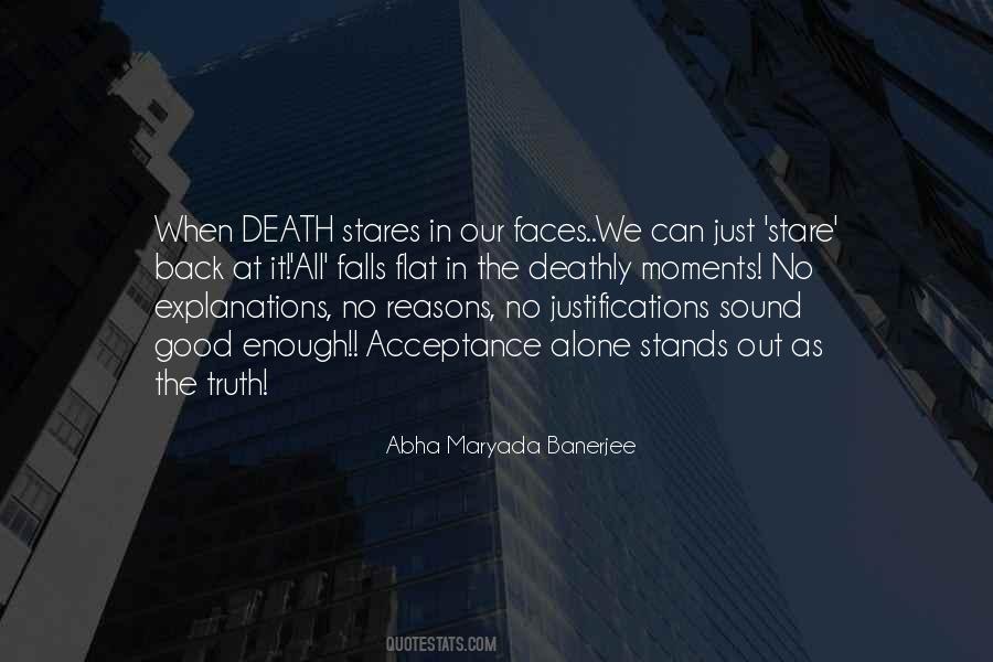 Quotes About Acceptance Of Death #1412376