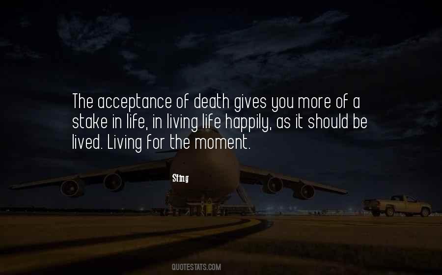 Quotes About Acceptance Of Death #1449182