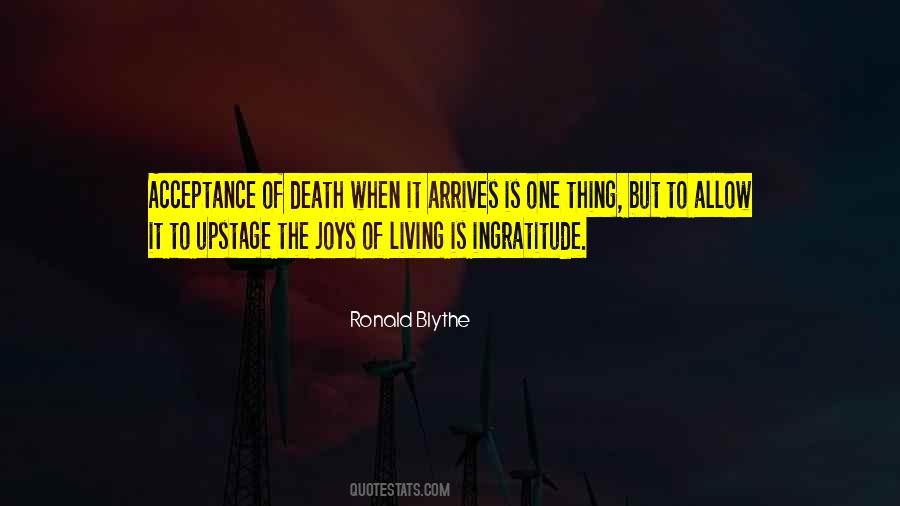 Quotes About Acceptance Of Death #1847217