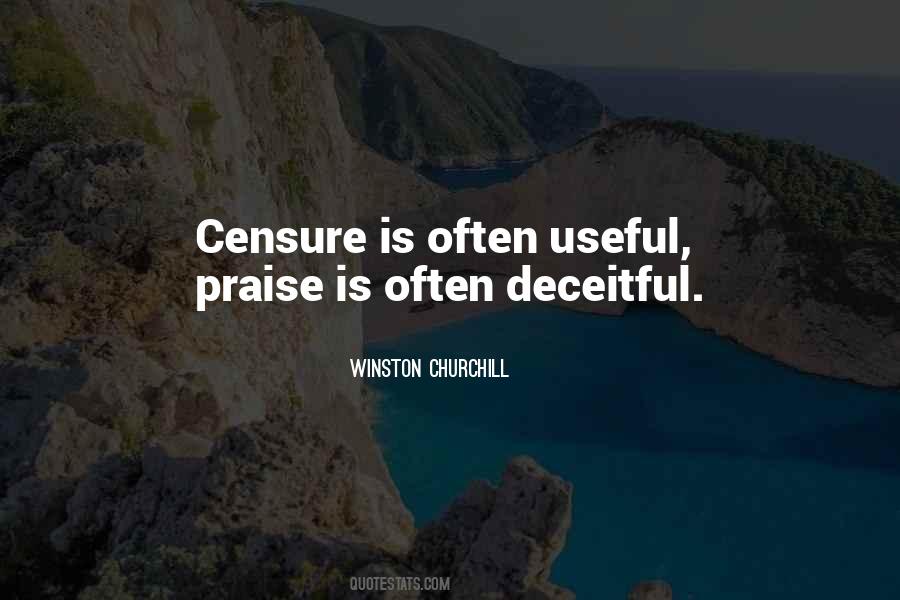 Quotes About Censure #1121068