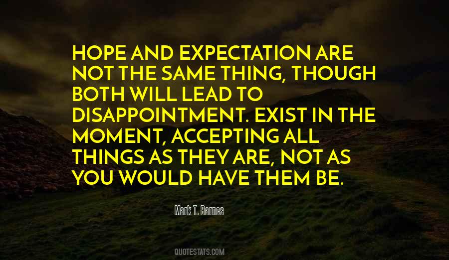 Quotes About Disappointment And Hope #1153953