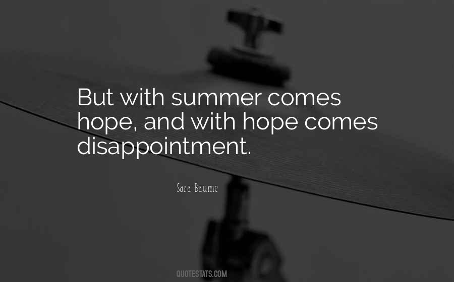 Quotes About Disappointment And Hope #712992