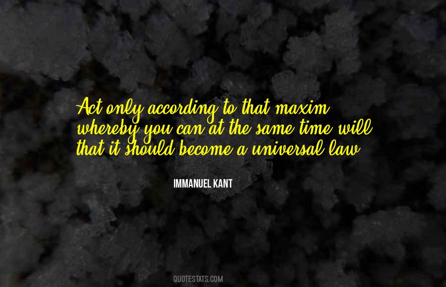 Universal Law Quotes #1089967