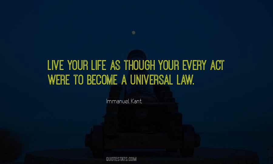 Universal Law Quotes #1166769