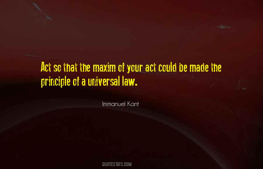 Universal Law Quotes #731851