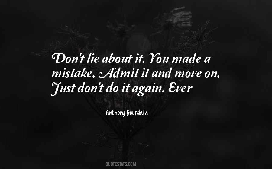 Quotes About Made Mistake #156274