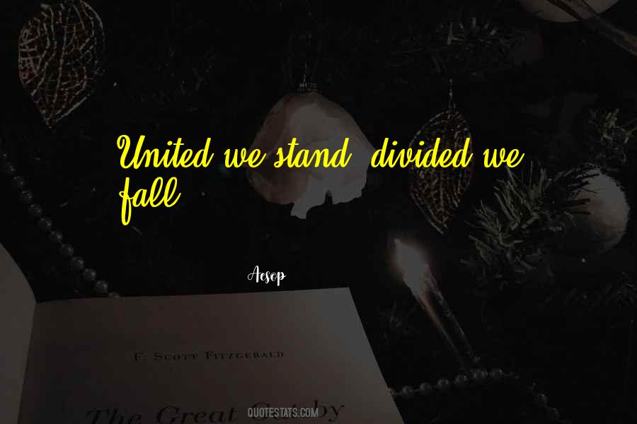 Quotes About Divided We Fall #1304164