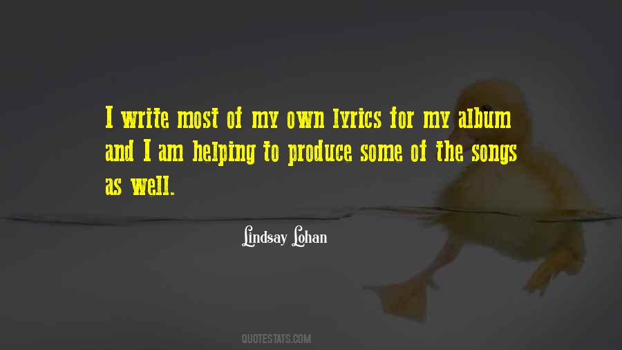 Lyrics For Quotes #1242589