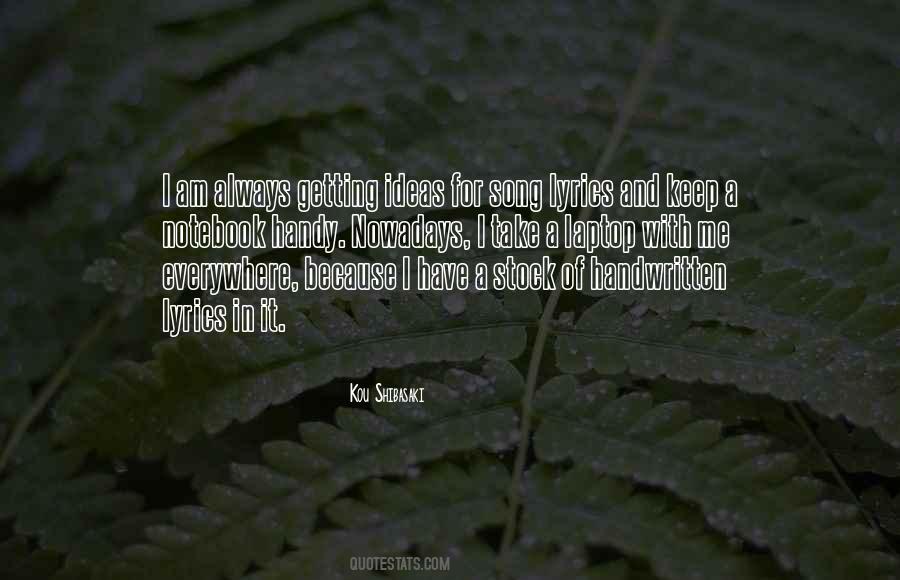 Lyrics For Quotes #596154