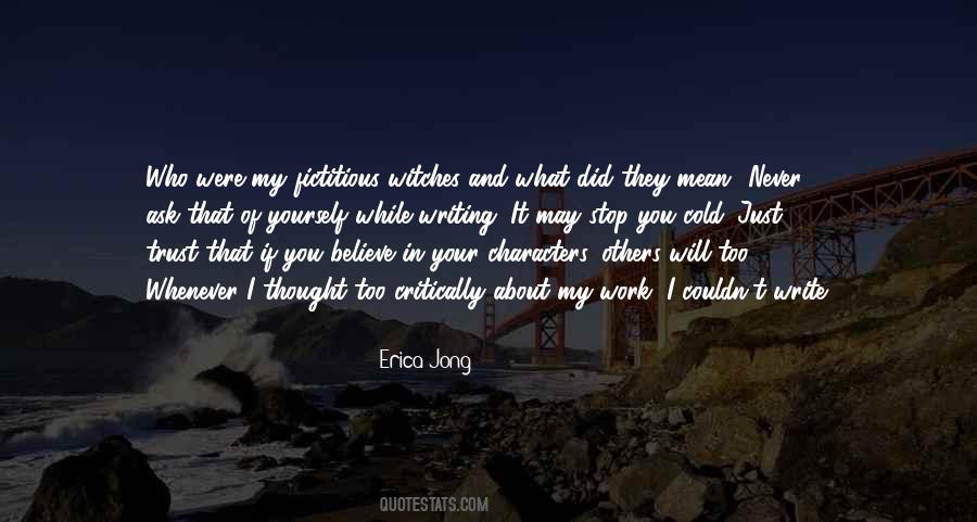 Quotes About Writing Characters #127007