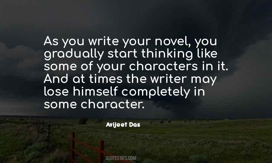 Quotes About Writing Characters #186393