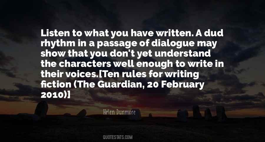 Quotes About Writing Characters #193569