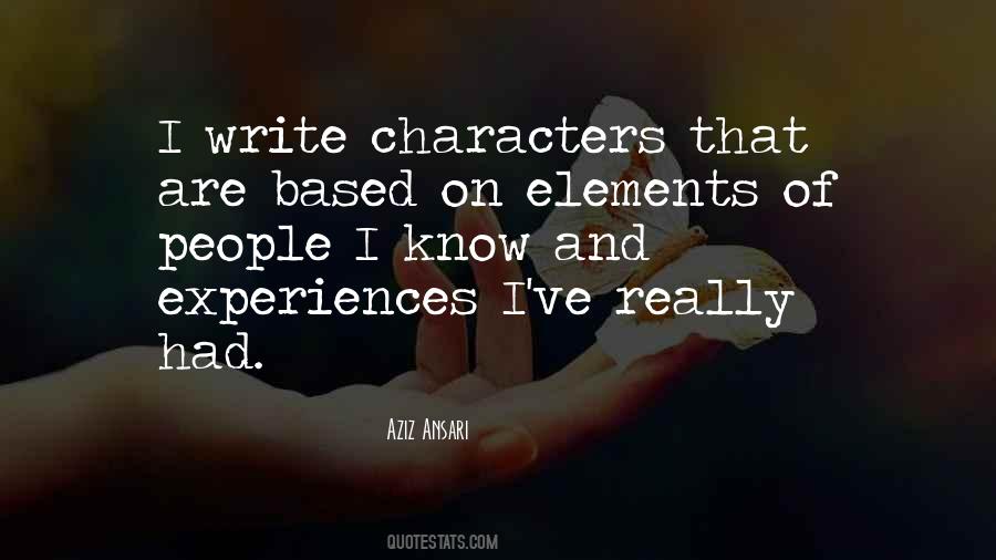 Quotes About Writing Characters #274045