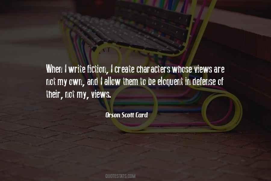 Quotes About Writing Characters #289819