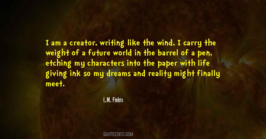 Quotes About Writing Characters #315256