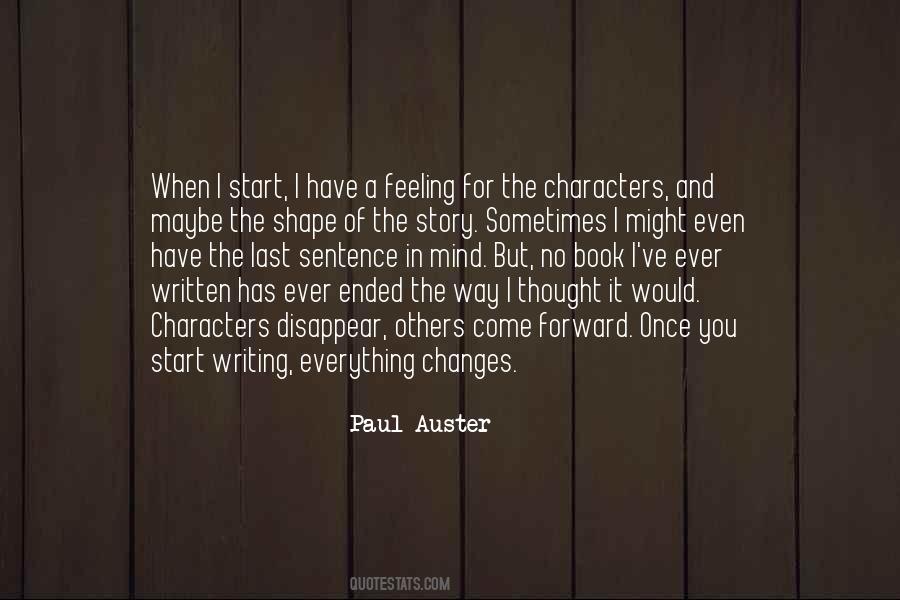 Quotes About Writing Characters #34863