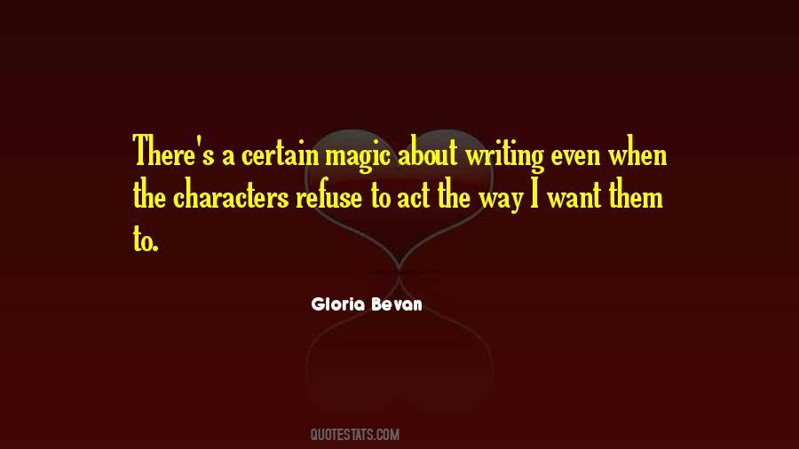 Quotes About Writing Characters #68994