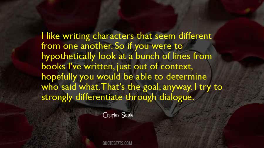 Quotes About Writing Characters #723742