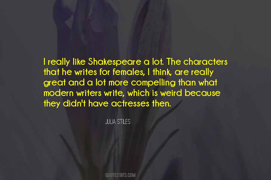 Quotes About Writing Characters #89928