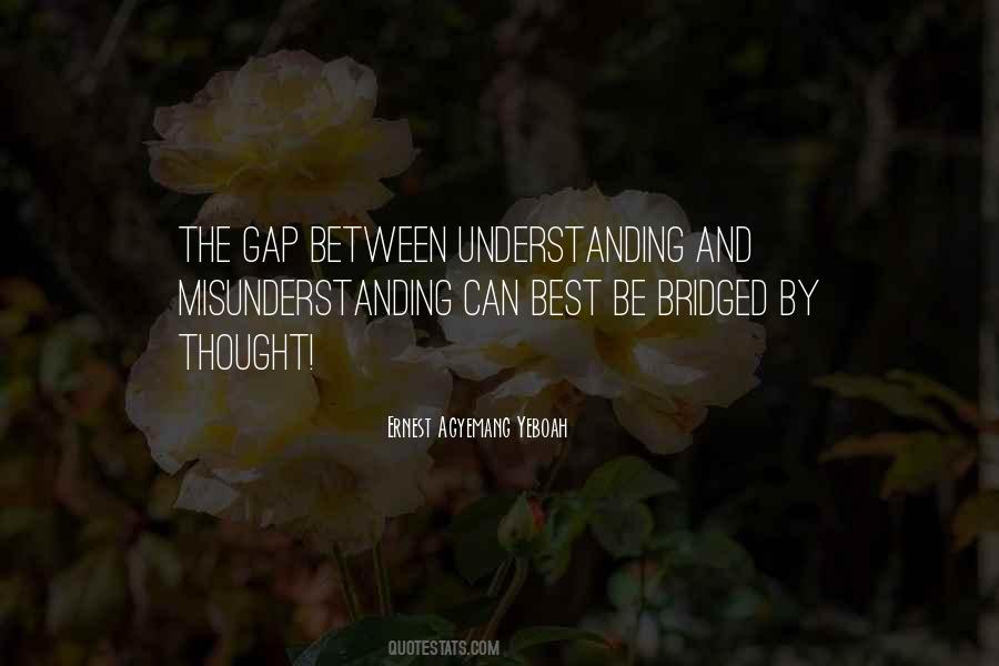 Quotes About Understanding And Misunderstanding #1287517