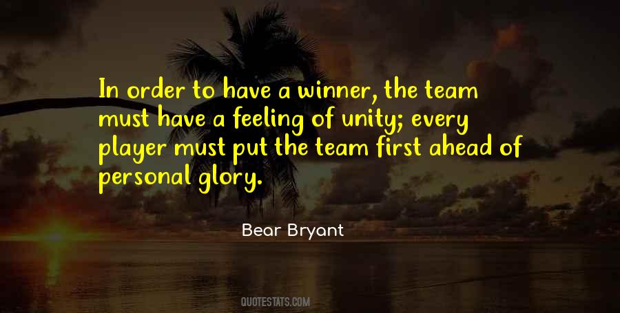 Quotes About Team Unity #677011
