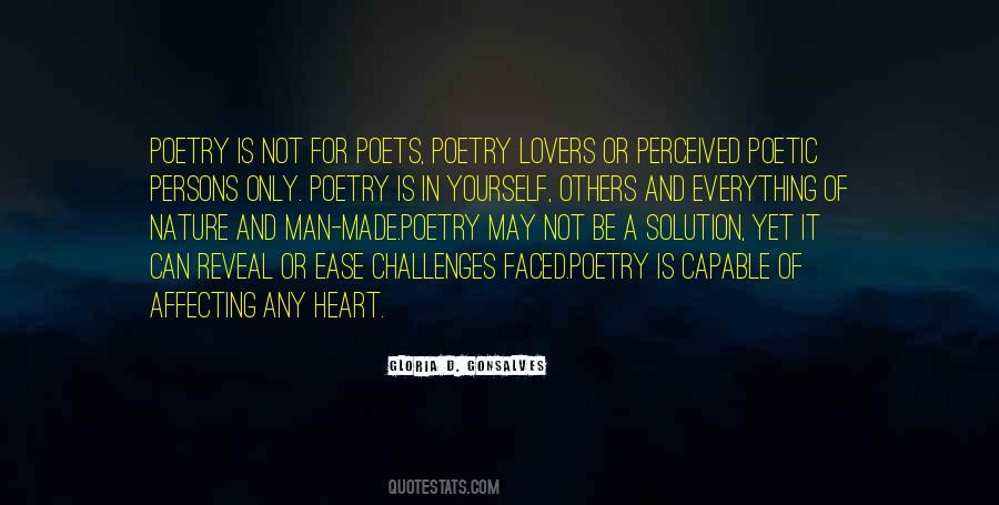Poetry Lovers Quotes #1619671