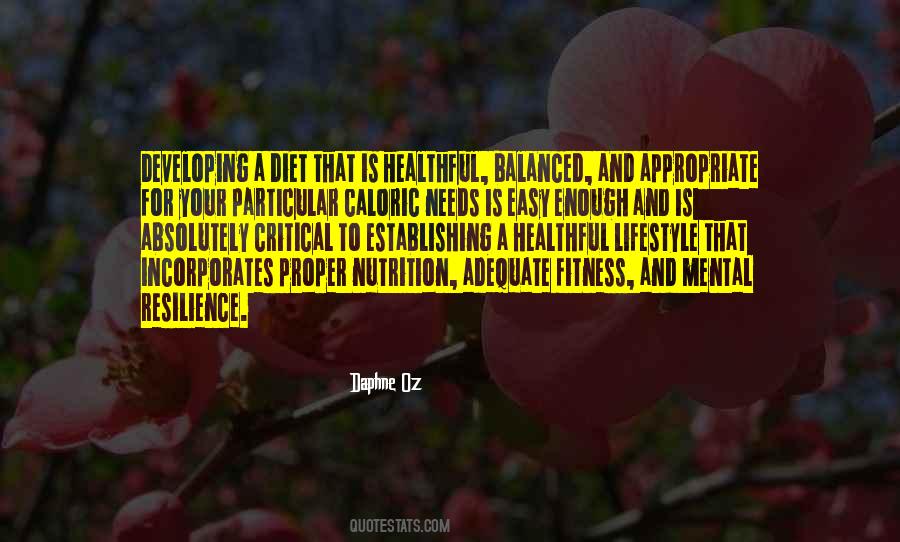 Balanced Nutrition Quotes #79462